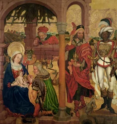 Tillbedjan av Magi, c.1475